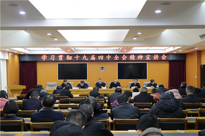 大冶法院召开深入学习党的十九届四中全会精神专题报告会 (1).jpg