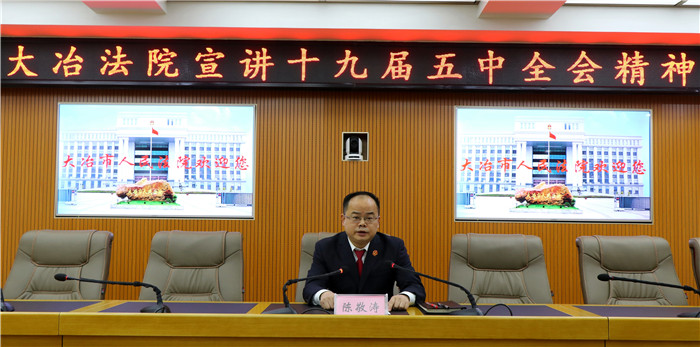 大冶法院党组书记、代院长陈敬涛讲党课.jpg